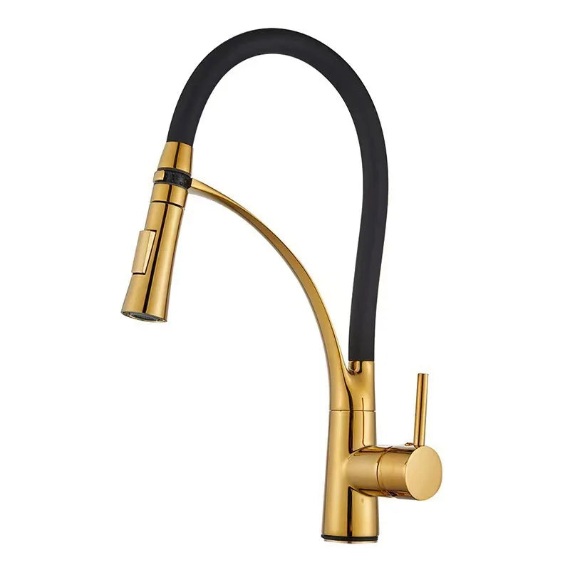 Robinet de Cuisine Nickel Brossé – Douchette Extractible, Mitigeur Monolevier, Eau Chaude & Froide
