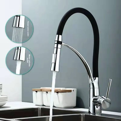 Robinet de Cuisine Nickel Brossé – Douchette Extractible, Mitigeur Monolevier, Eau Chaude & Froide